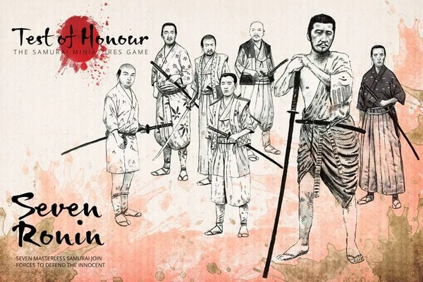 Cover image of Test of Honour: The Samurai Miniatures Game – Seven Ronin board game
