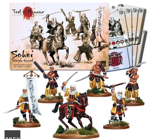 Cover image of Test of Honour: The Samurai MIniatures Game – Sohei Temple Guard board game