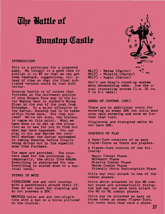 Cover image of The Battle of Dunstop Castle board game