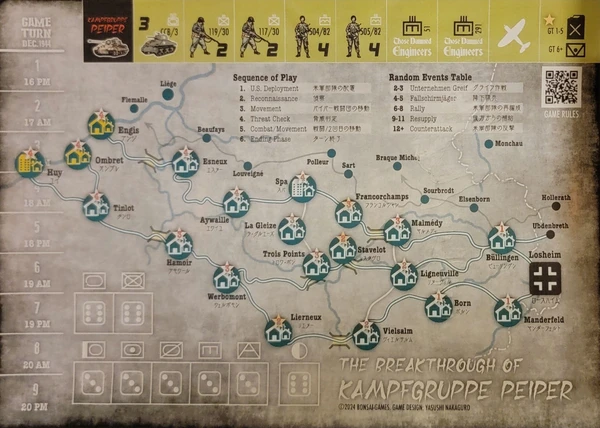 Cover image of The Breakthrough of Kampfgruppe Peiper board game