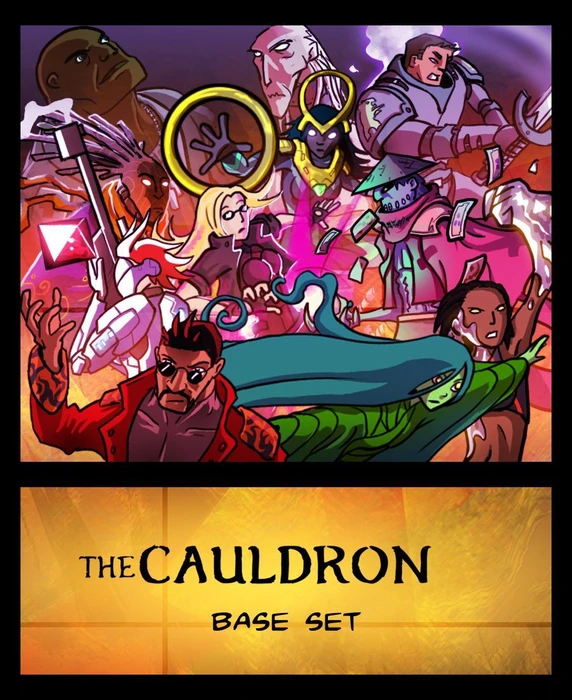 Cover image of The Cauldron: Base Set (fan expansion for Sentinels of the Multiverse) board game