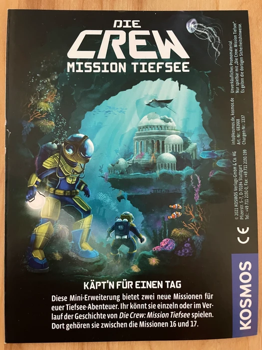 Cover image of The Crew: Mission Deep Sea – Captain for the Day board game
