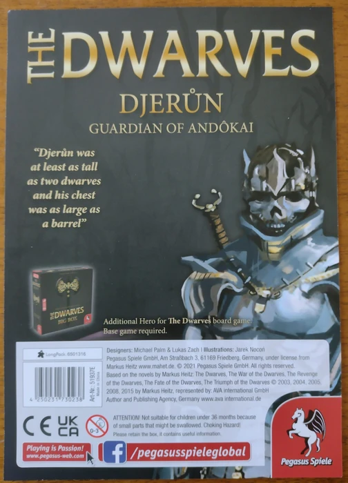 Cover image of The Dwarves: Djerun Character Pack board game