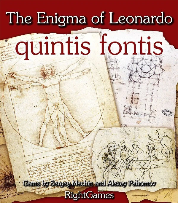 Cover image of The Enigma of Leonardo: Quintis Fontis board game