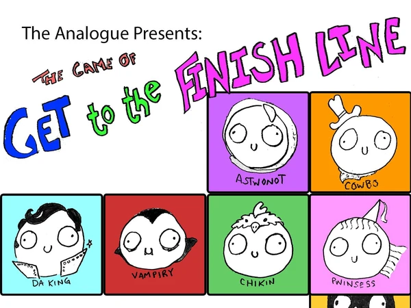 Cover image of The Game of Get to the Finish Line board game