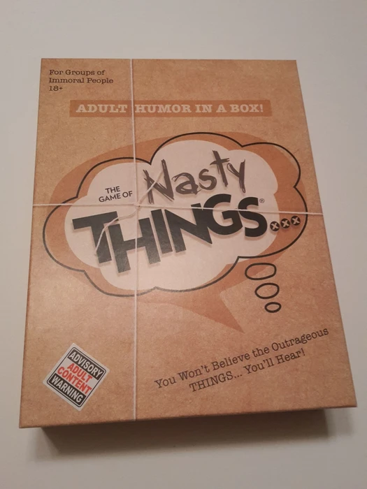 Cover image of The Game of Nasty Things... board game