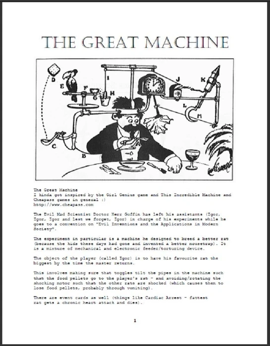 Cover image of The Great Machine board game