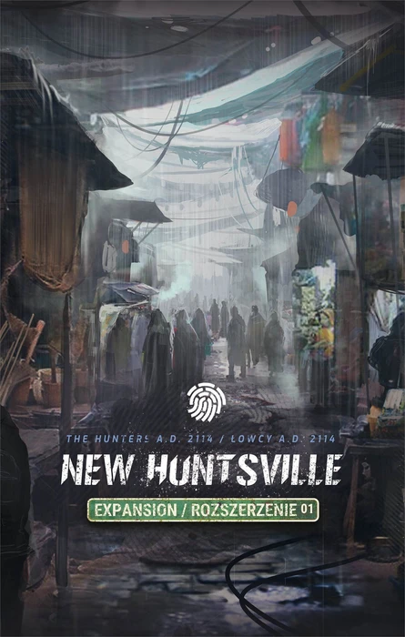 Cover image of The Hunters A.D. 2114: New Huntsville board game