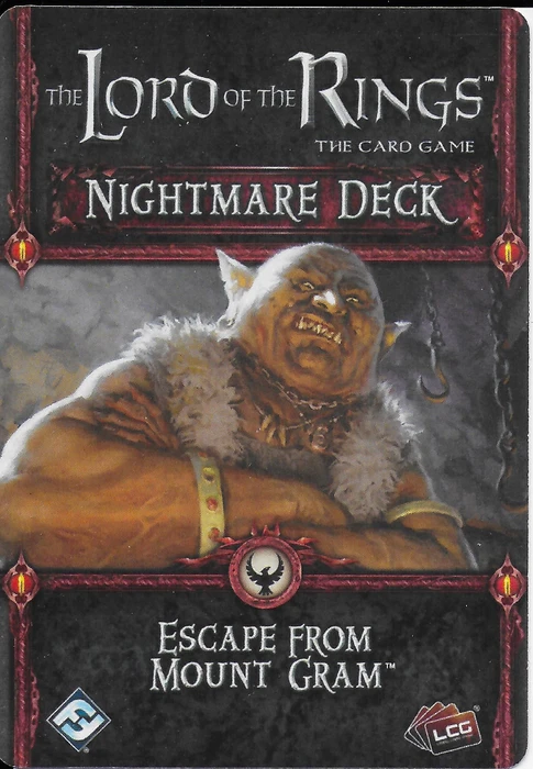 Cover image of The Lord of the Rings: The Card Game – Nightmare Deck: Escape From Mount Gram board game