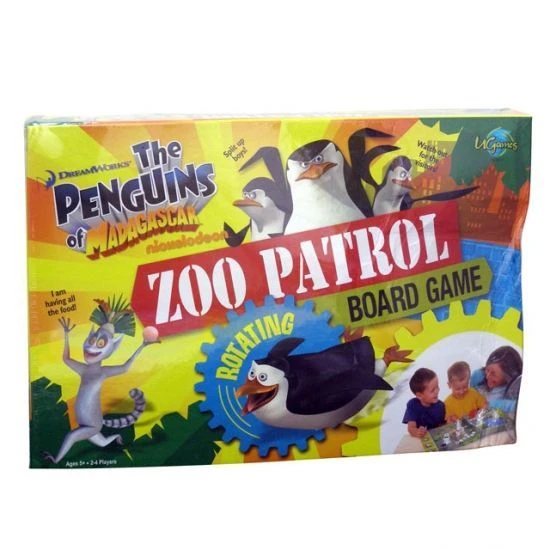 Cover image of The Penguins of Madagascar Zoo Patrol board game