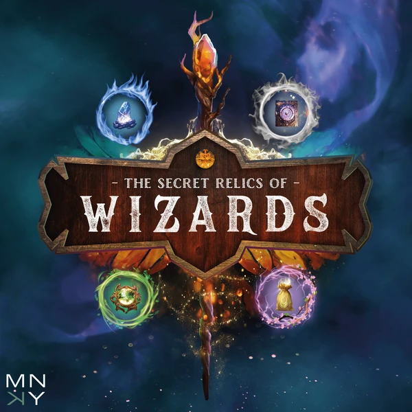 Cover image of The Secret Relics of Wizards board game