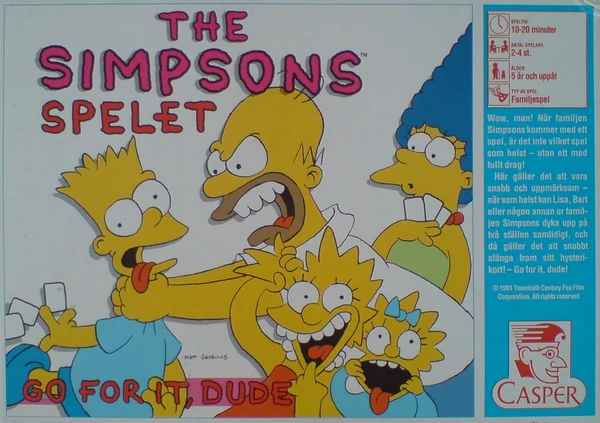 Cover image of The Simpsons: Go For It, Dude board game