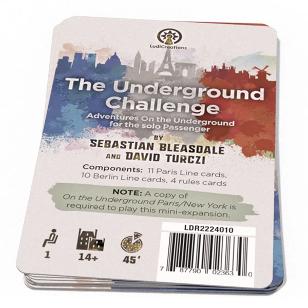 Cover image of The Underground Challenge: Paris / New York board game