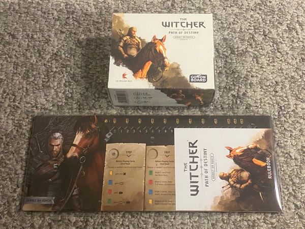 Cover image of The Witcher: Path Of Destiny – Geralt on Roach board game