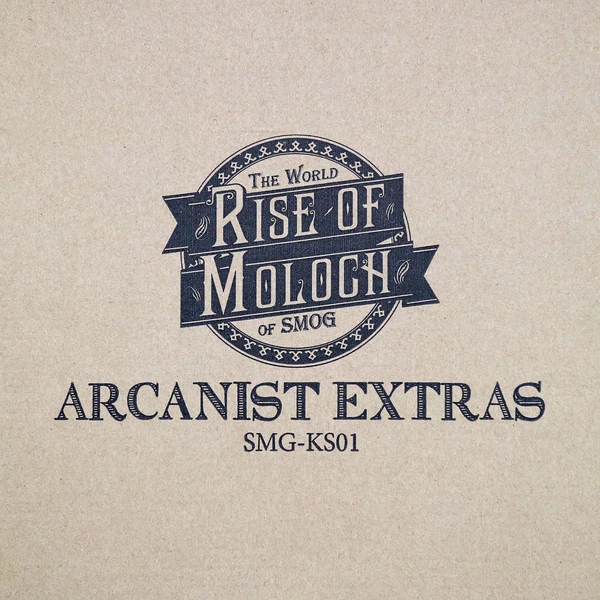 Cover image of The World of SMOG: Rise of Moloch – Arcanist Extras Box board game