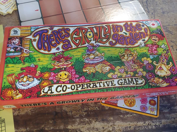 Cover image of There's a Growly in the Garden! board game