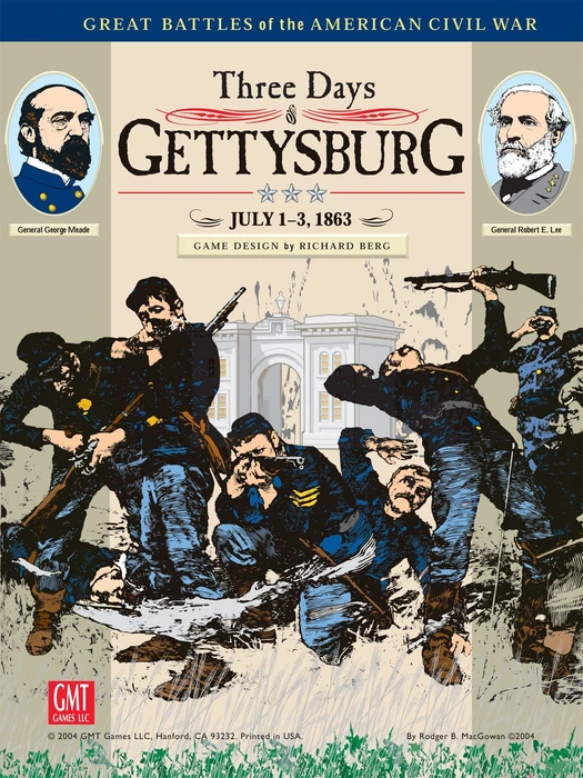 Cover image of Three Days of Gettysburg (Third Edition) board game