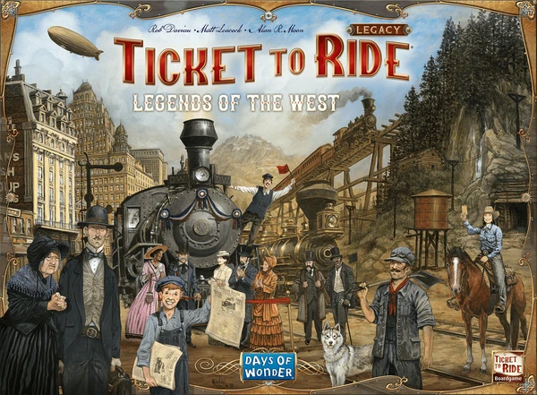Cover image of Ticket to Ride Legacy: Legends of the West board game