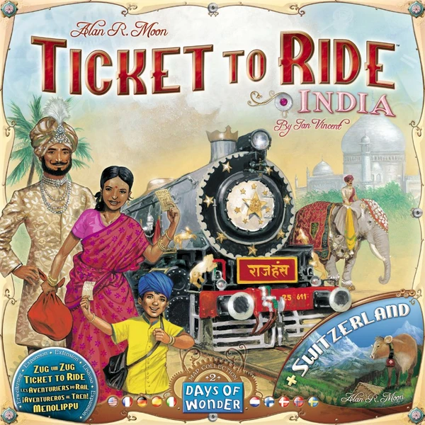 Cover image of Ticket to Ride Map Collection 2: India & Switzerland board game