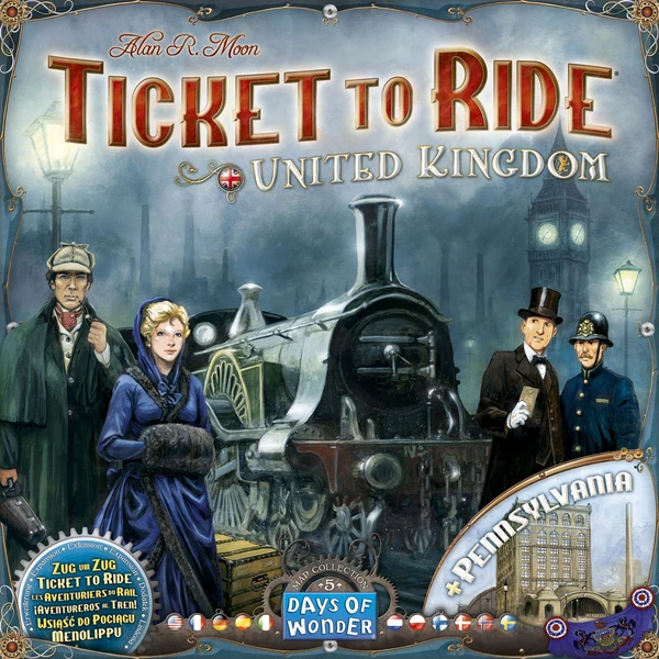 Cover image of Ticket to Ride Map Collection 5: United Kingdom & Pennsylvania board game