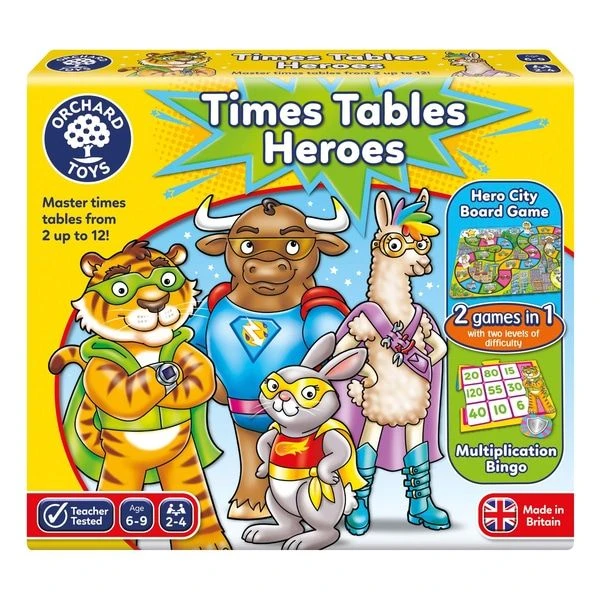 Cover image of Times Table Heroes board game