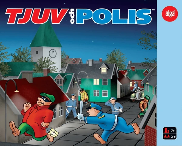 Cover image of Tjuv och polis board game