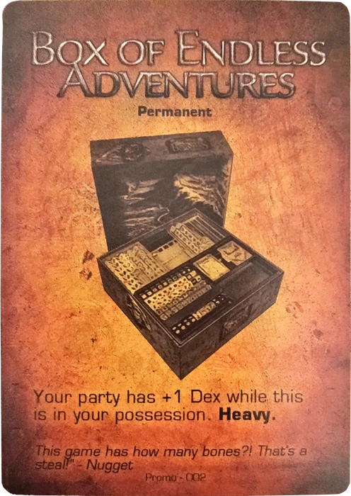 Cover image of Too Many Bones: Box of Endless Adventures Promo Card board game