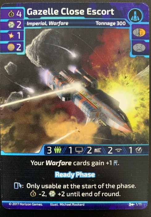 Cover image of Traveller Customizable Card Game: Gazelle Mini Ship Pack board game