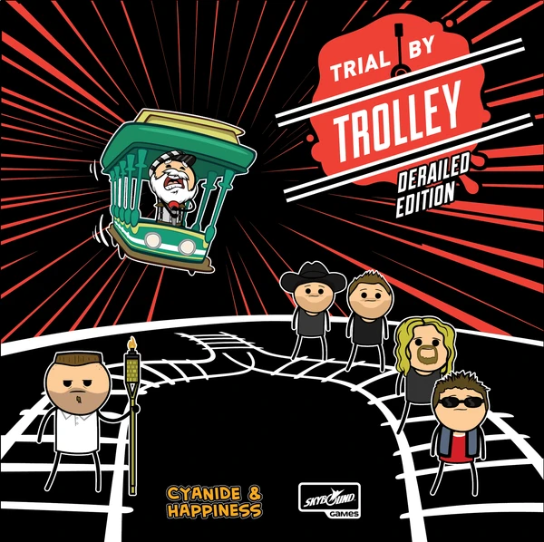 Cover image of Trial by Trolley: Derailed Edition board game