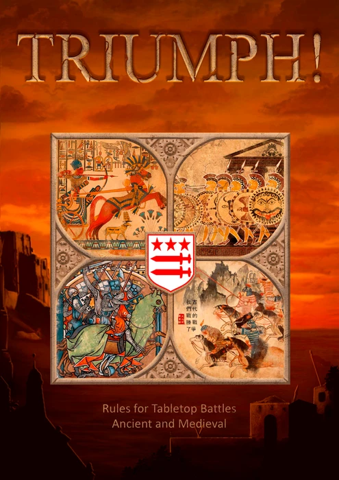 Cover image of Triumph! Rules for Tabletop Battles Ancient and Medieval board game