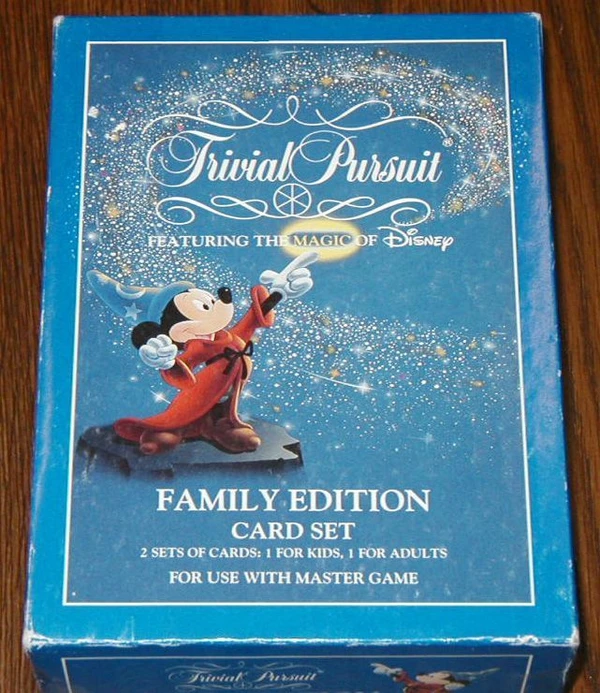 Cover image of Trivial Pursuit: Walt Disney Family Edition Card Set board game