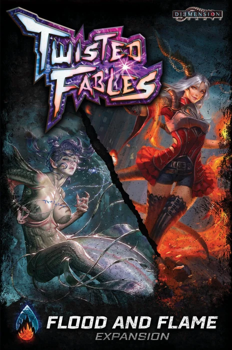 Cover image of Twisted Fables: Flood and Flame board game