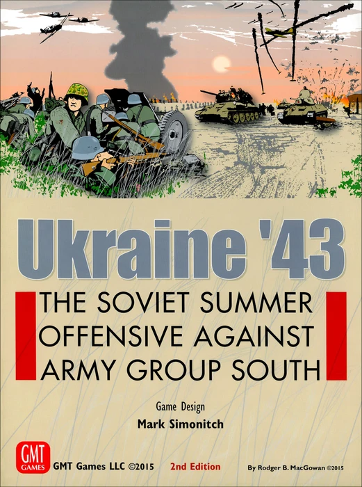 Cover image of Ukraine '43: The Soviet Summer Offensive Against Army Group South board game