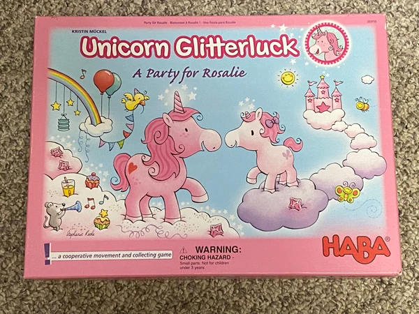 Cover image of Unicorn Glitterluck: A Party for Rosalie board game
