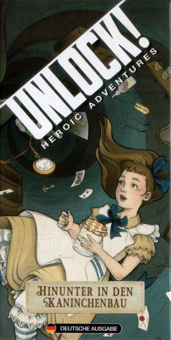 Cover image of Unlock!: Heroic Adventures – Hinunter in den Kaninchenbau board game