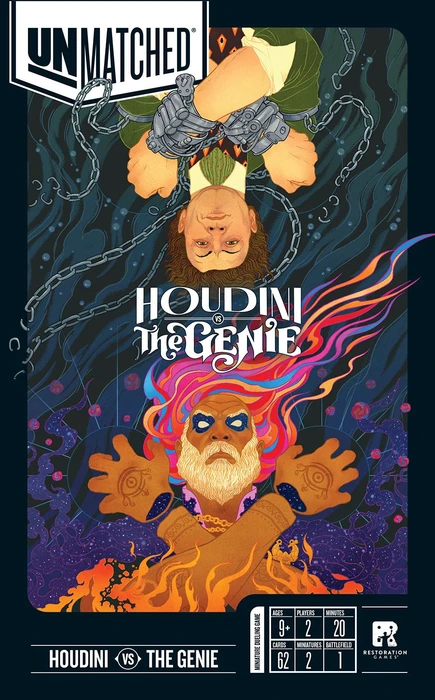 Cover image of Unmatched: Houdini vs. The Genie board game