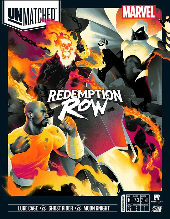Cover image of Unmatched: Redemption Row board game
