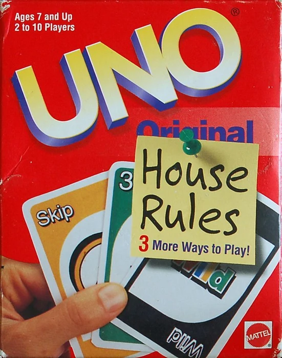Cover image of UNO House Rules board game