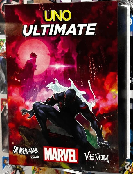 Cover image of UNO Ultimate: Spider-Man 2099 vs. Venom Add-On 2-Pack board game
