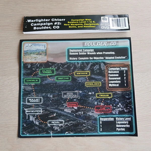 Cover image of Warfighter: Chtorr Campaign Expansion #2 – Boulder, CO board game