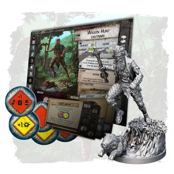 Cover image of Waste Knights: Second Edition – Beyond the Horizon: Castaway board game