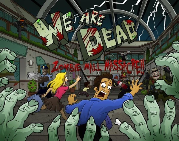 Cover image of We Are Dead: Zombie Mall Massacre board game