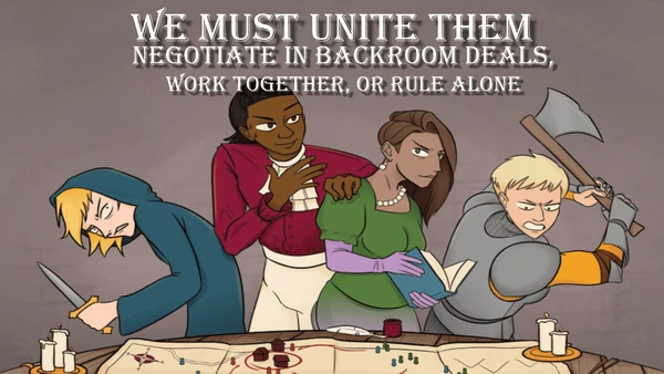Cover image of We Must Unite Them board game