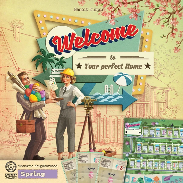 Cover image of Welcome To...: Spring Thematic Neighborhood board game