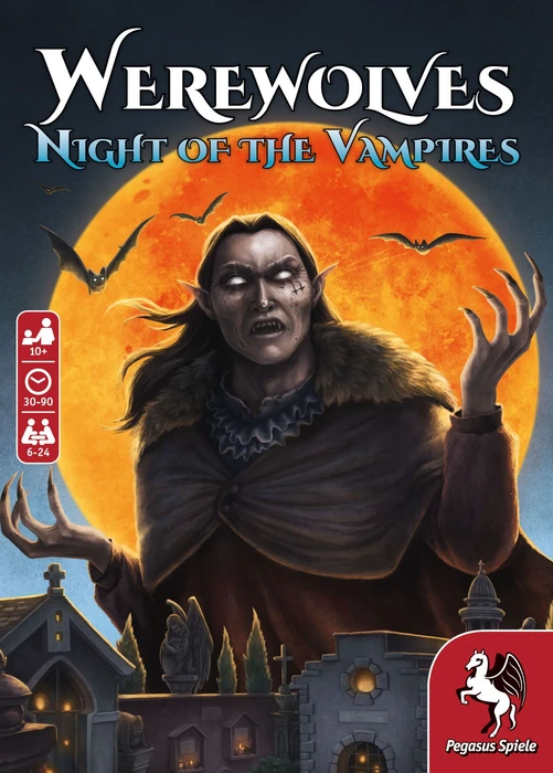 Cover image of Werewolves: Night of the Vampires board game