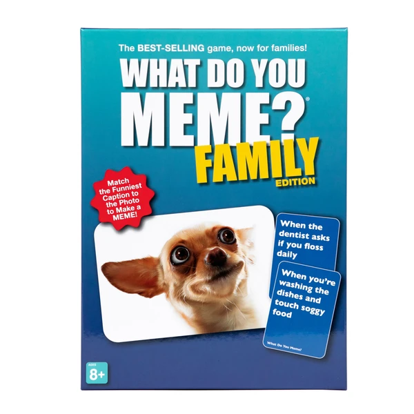 Cover image of What Do You Meme?: Family Edition board game