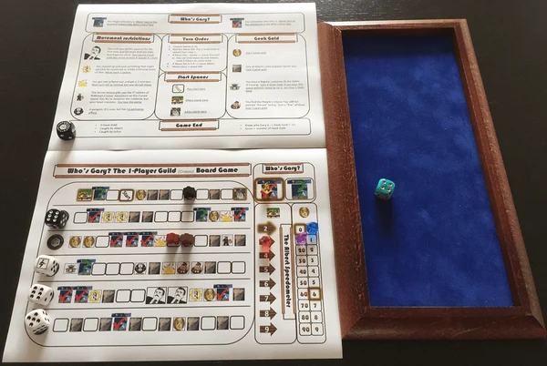 Cover image of Who's Gary: The 1-Player Guild (crappy) Board Game board game