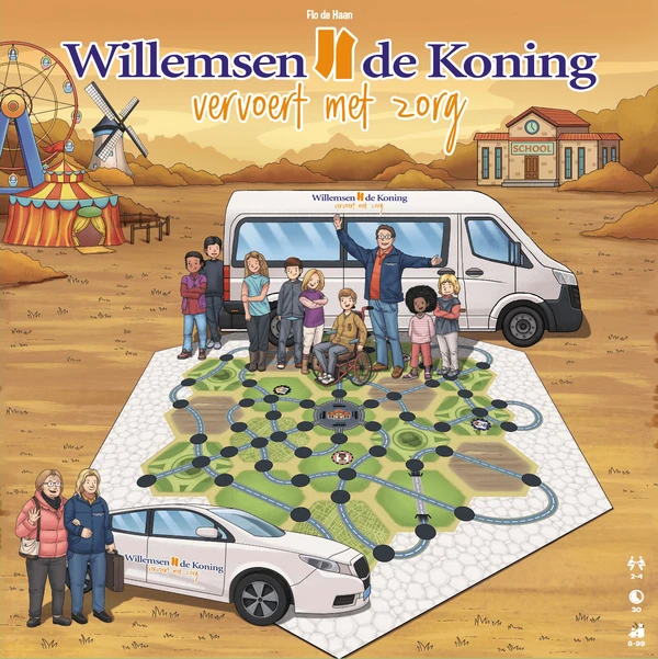 Cover image of Willemsen de Koning: Vervoert met zorg board game
