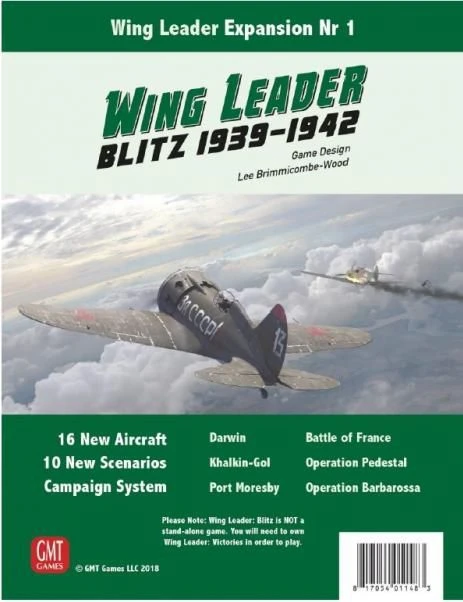 Cover image of Wing Leader: Blitz 1939-1942 board game