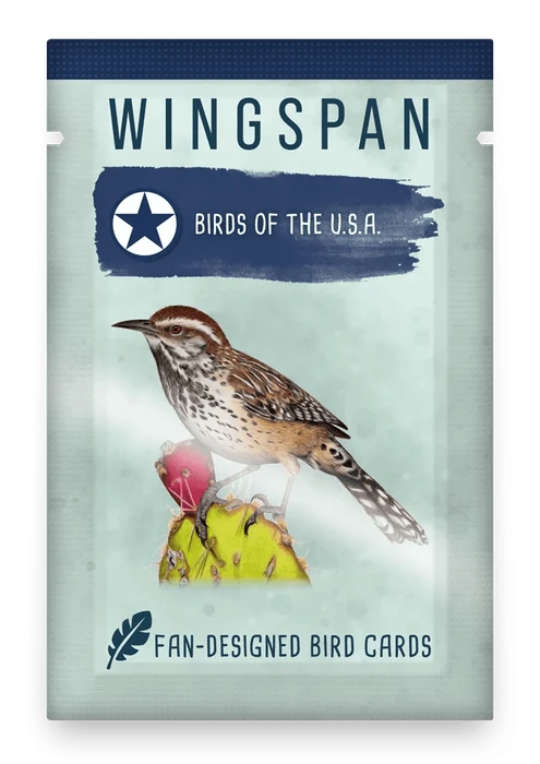 Cover image of Wingspan: Fan-Designed Bird Promo Pack – Birds of the U.S.A. board game